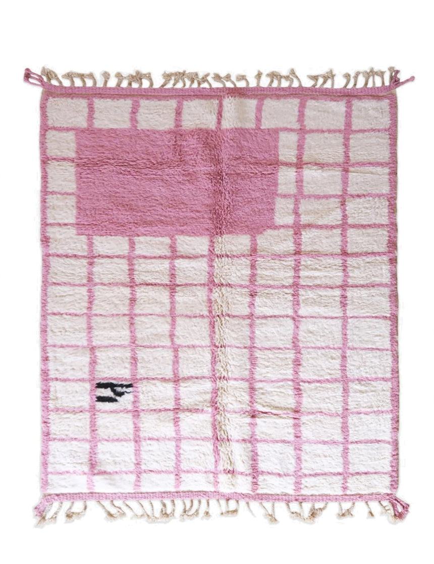 Tapis berbère marocain moderne en laine 222 x 285 cm - AFKliving