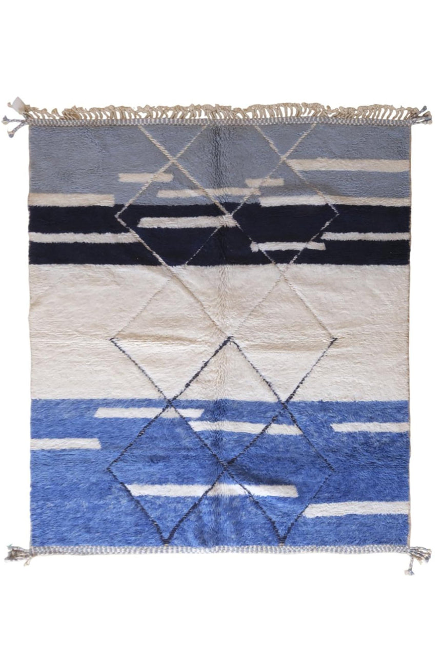 Tapis berbere marocain moderne en laine 227 x 269 cm - AFKliving