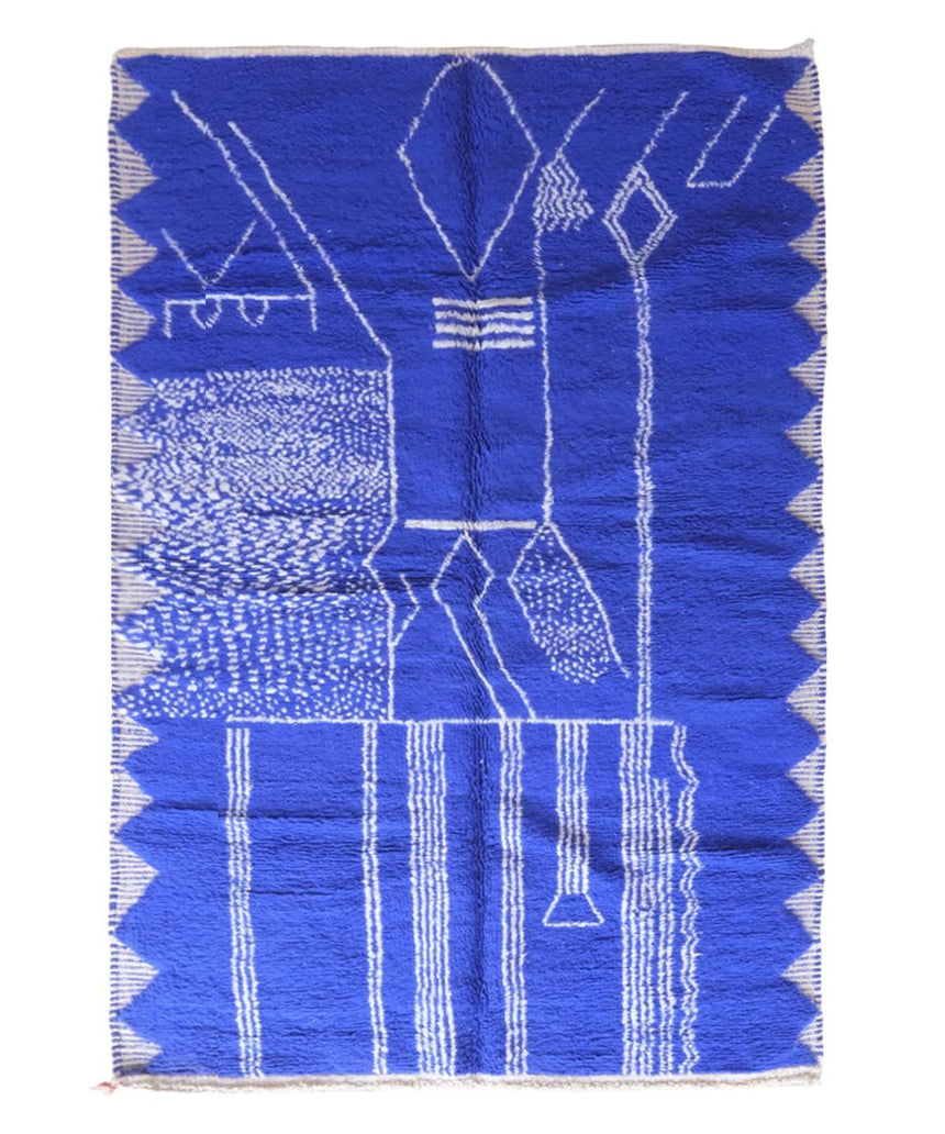 Tapis berbère marocain moderne en laine - tapis sur mesure - AFKliving