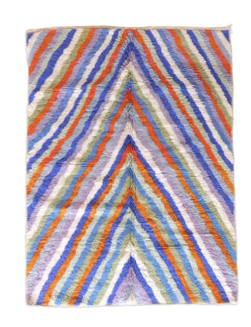 Tapis berbère marocain moderne et coloré - tapis sur mesure - AFKliving