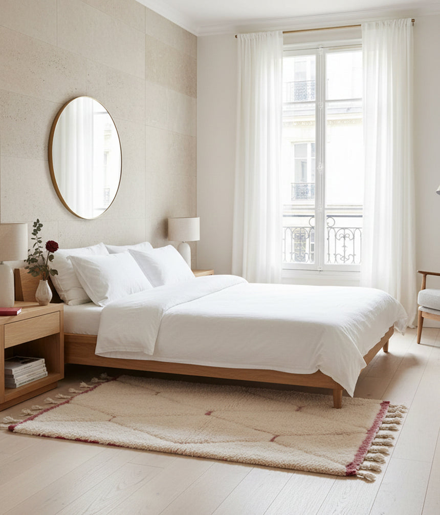 Pure wool Moroccan Berber rug