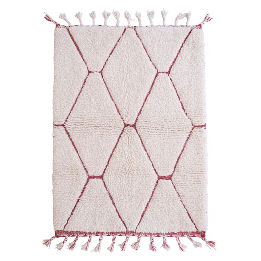 Pure wool Moroccan Berber rug