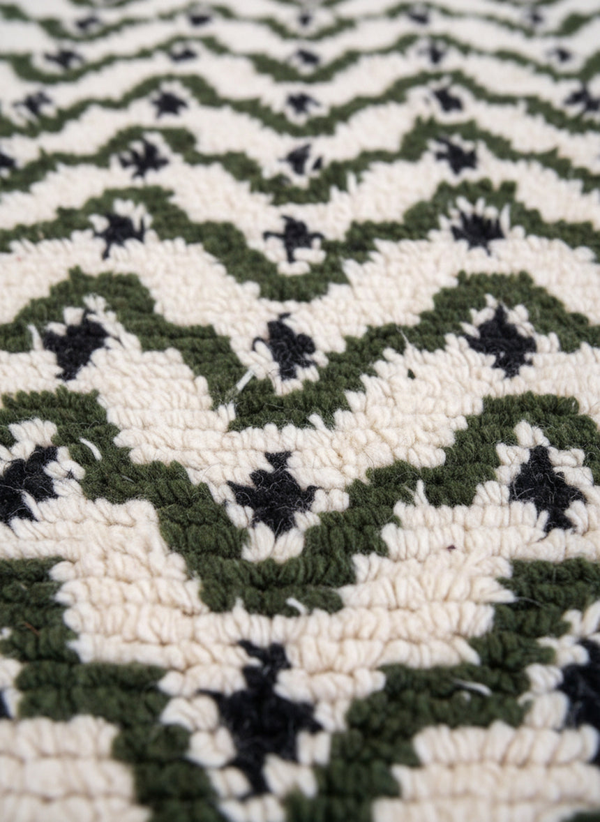 Pure wool Moroccan Berber rug