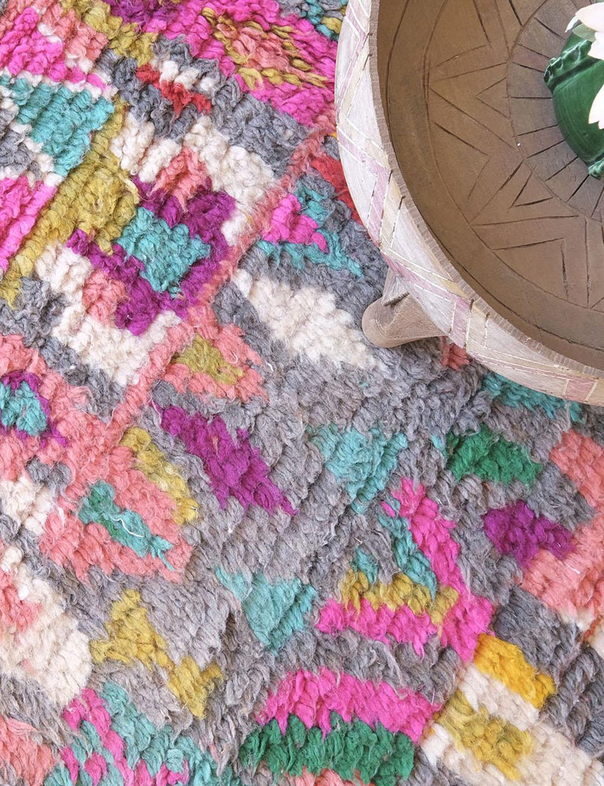 Pure wool Moroccan Berber rug 139 x 247 cm - AFKliving