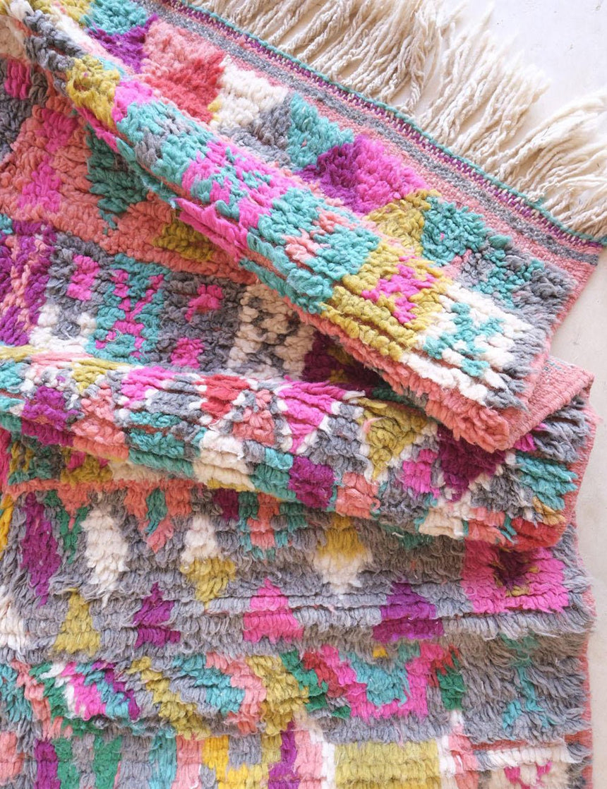 Pure wool Moroccan Berber rug 139 x 247 cm - AFKliving