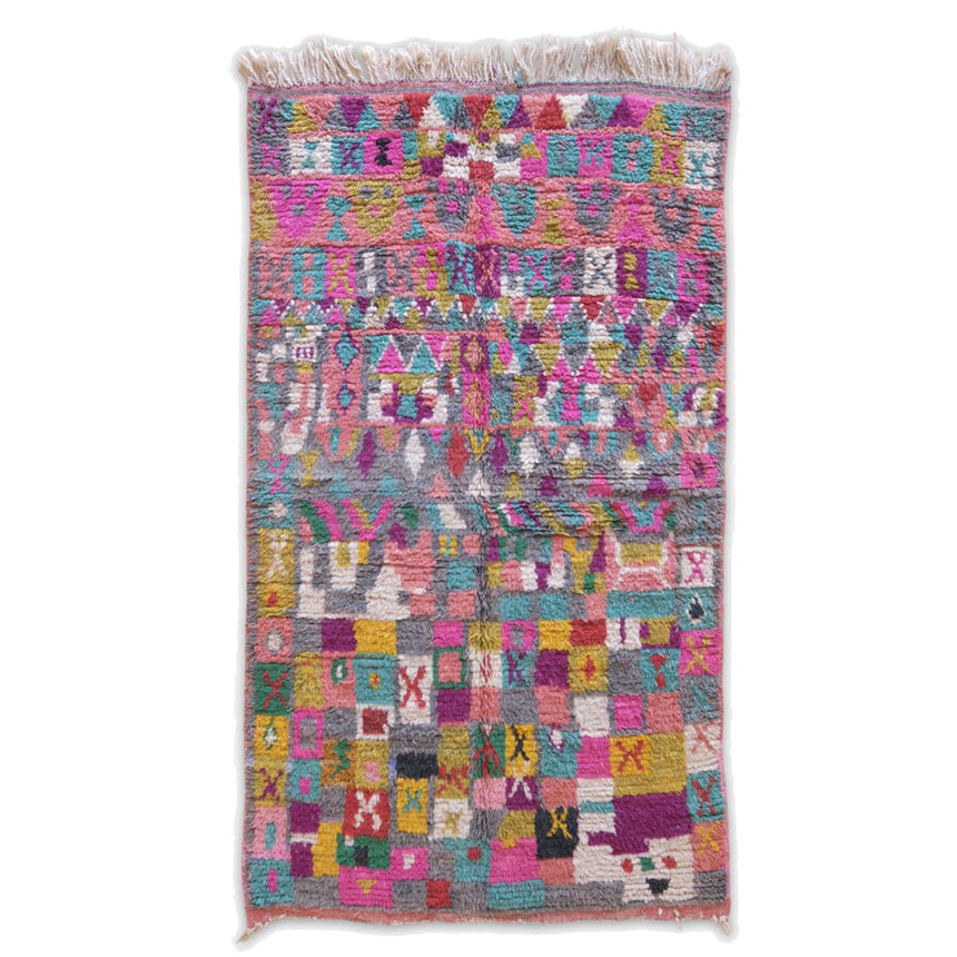 Tapis berbère marocain pure laine 139 x 247 cm - AFKliving