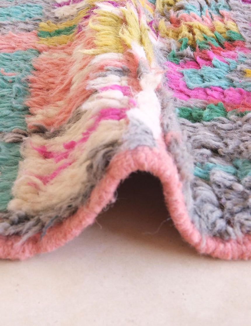 Pure wool Moroccan Berber rug 139 x 247 cm - AFKliving