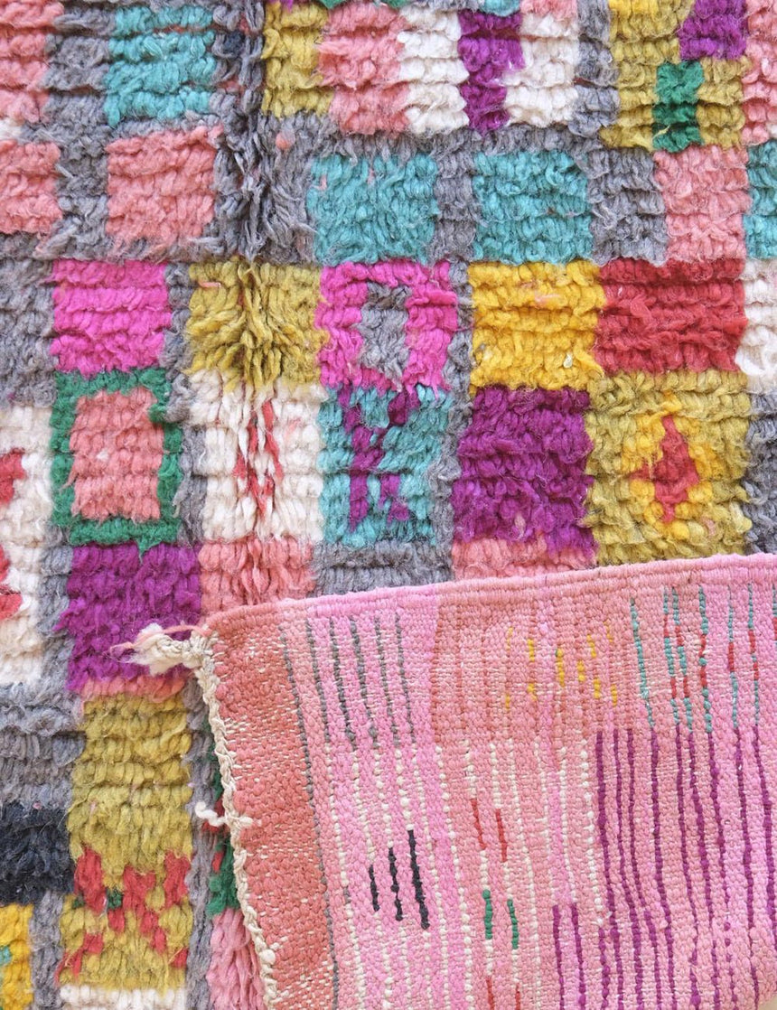 Pure wool Moroccan Berber rug 139 x 247 cm - AFKliving