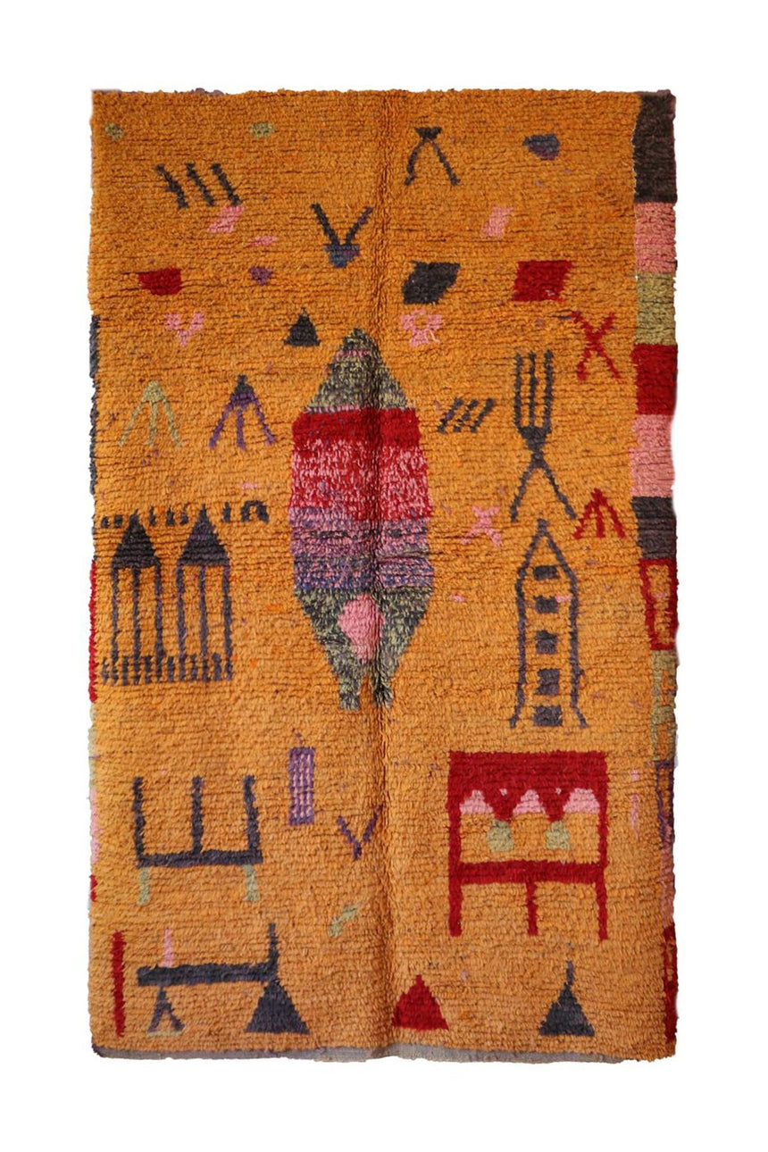 Tapis Berbere marocain pure laine 151 x 248 cm - AFKliving