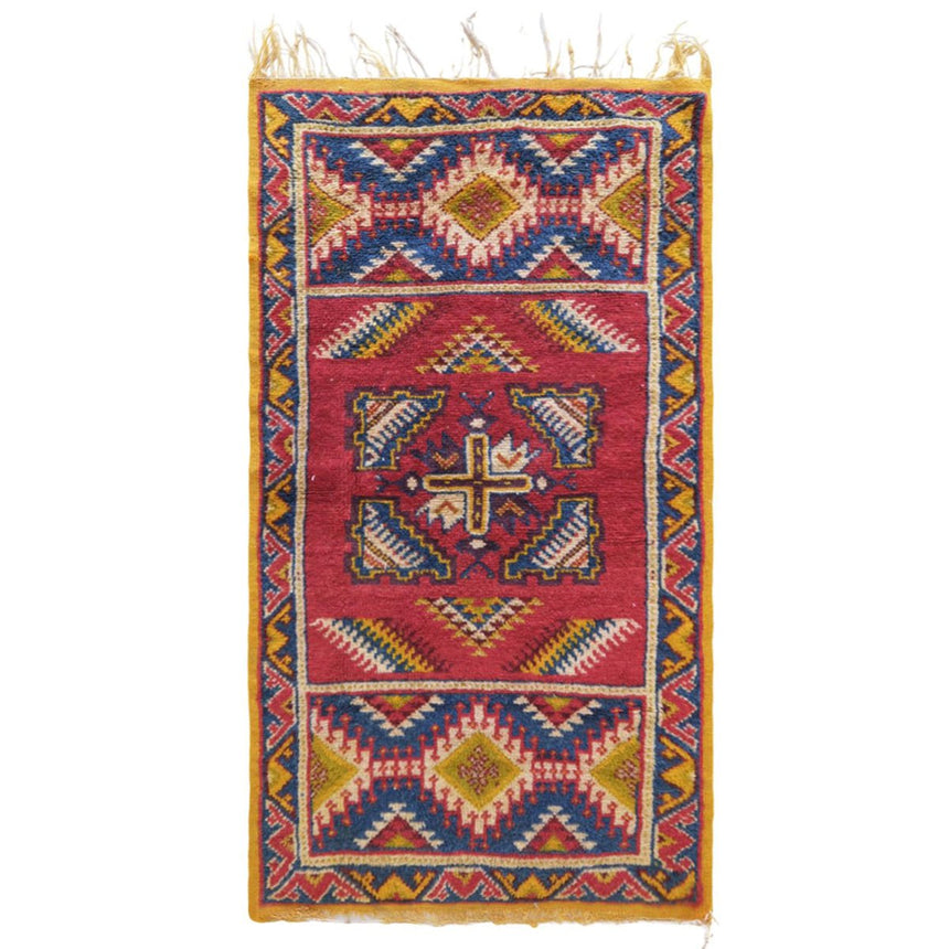 Tapis Berbere marocain pure laine 153 x 81 cm - AFKliving