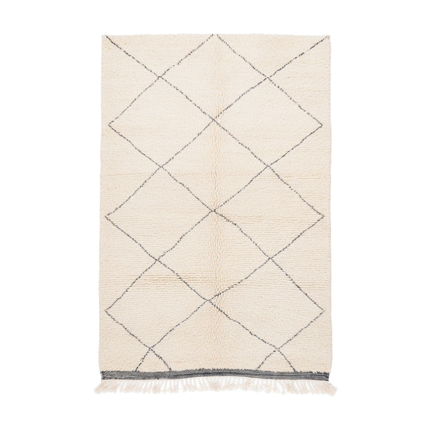 Tapis berbère marocain pure laine 161 x 242 cm