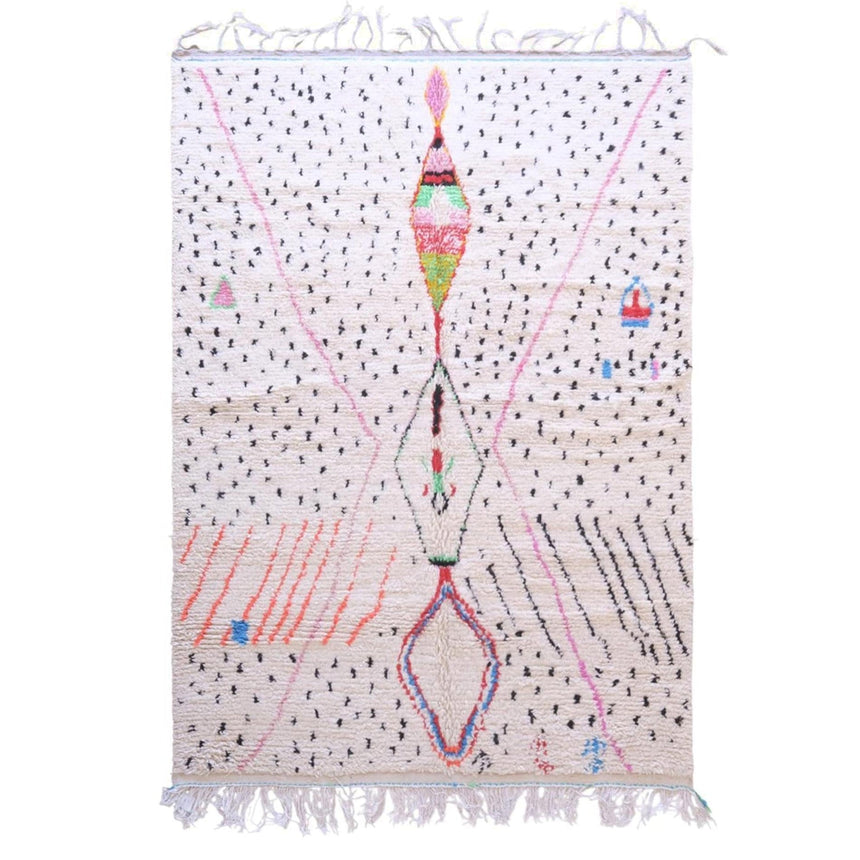 Tapis berbère marocain pure laine 195 x 289 cm - AFKliving