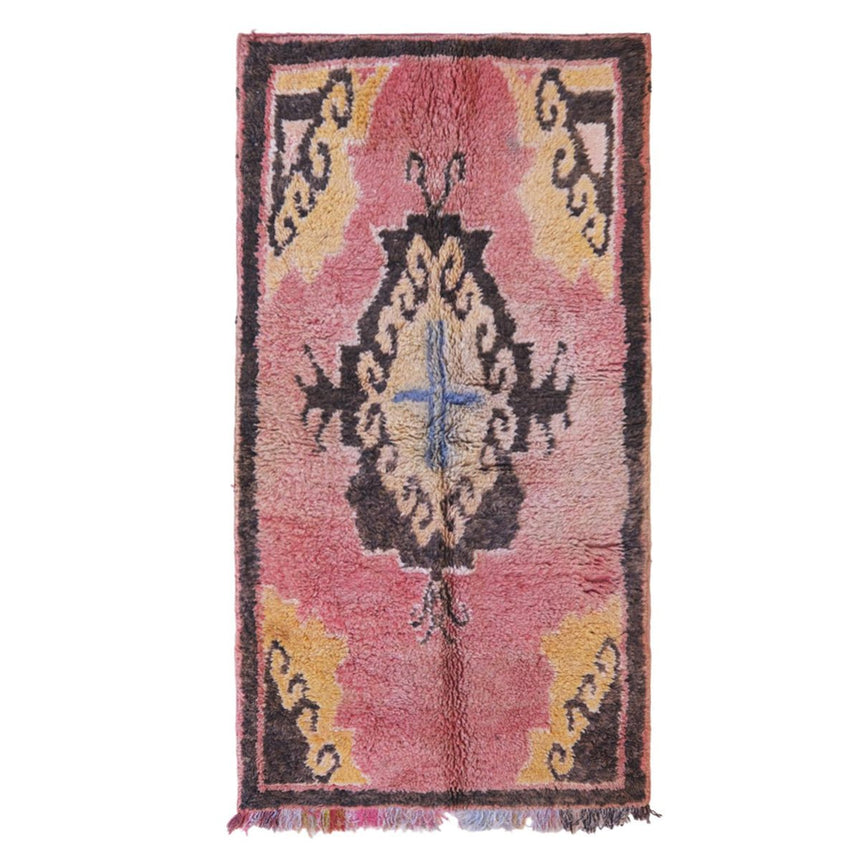 Tapis Berbere marocain pure laine 207 x 112 cm - AFKliving