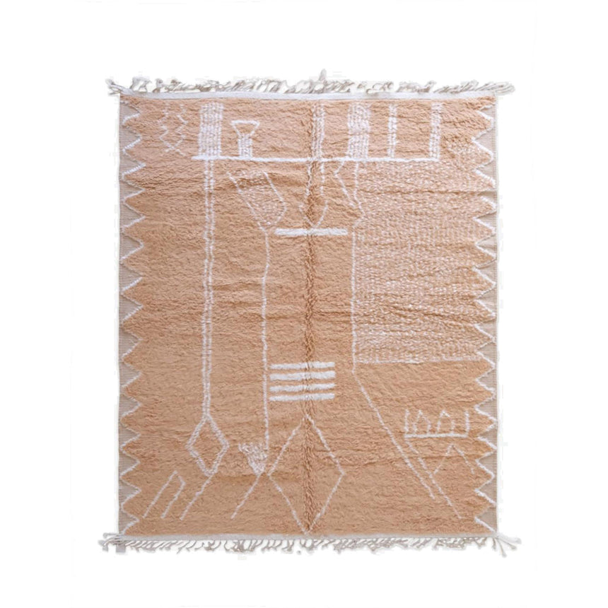 Pure wool Moroccan Berber rug - custom rug