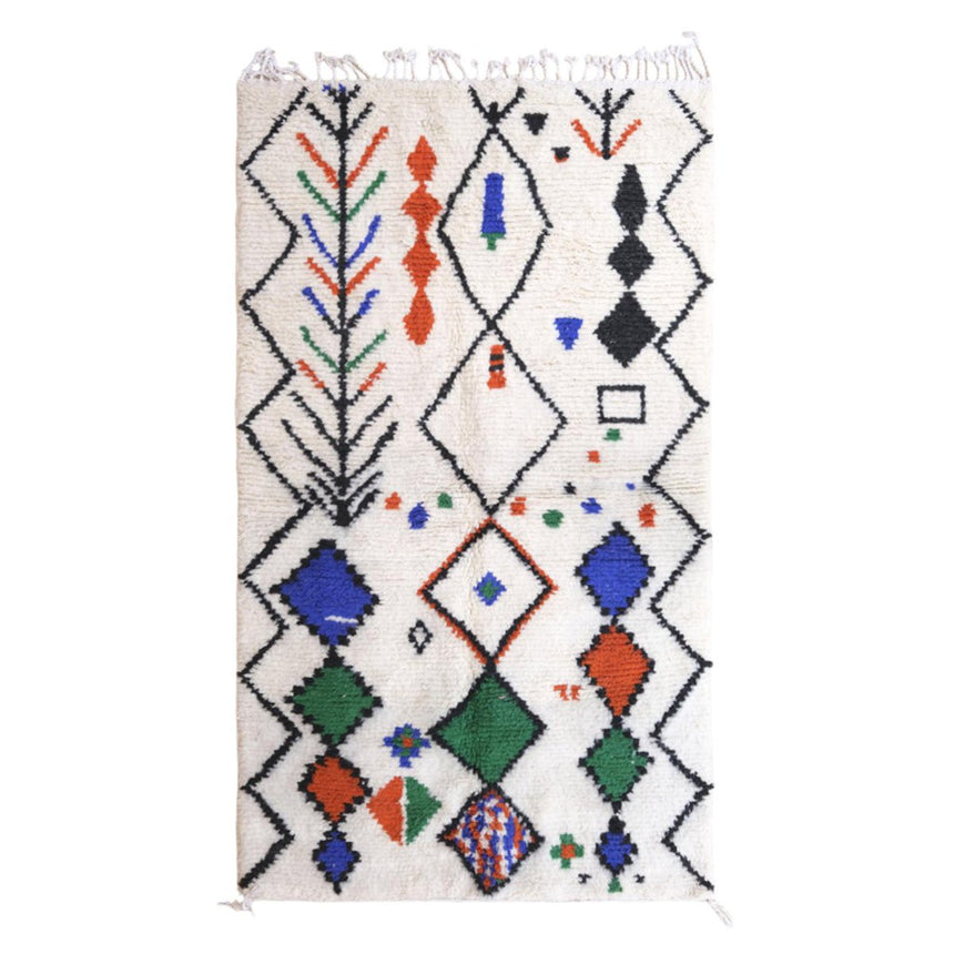 Tapis Berbere marocain pure laine 247 x 140 cm - AFKliving