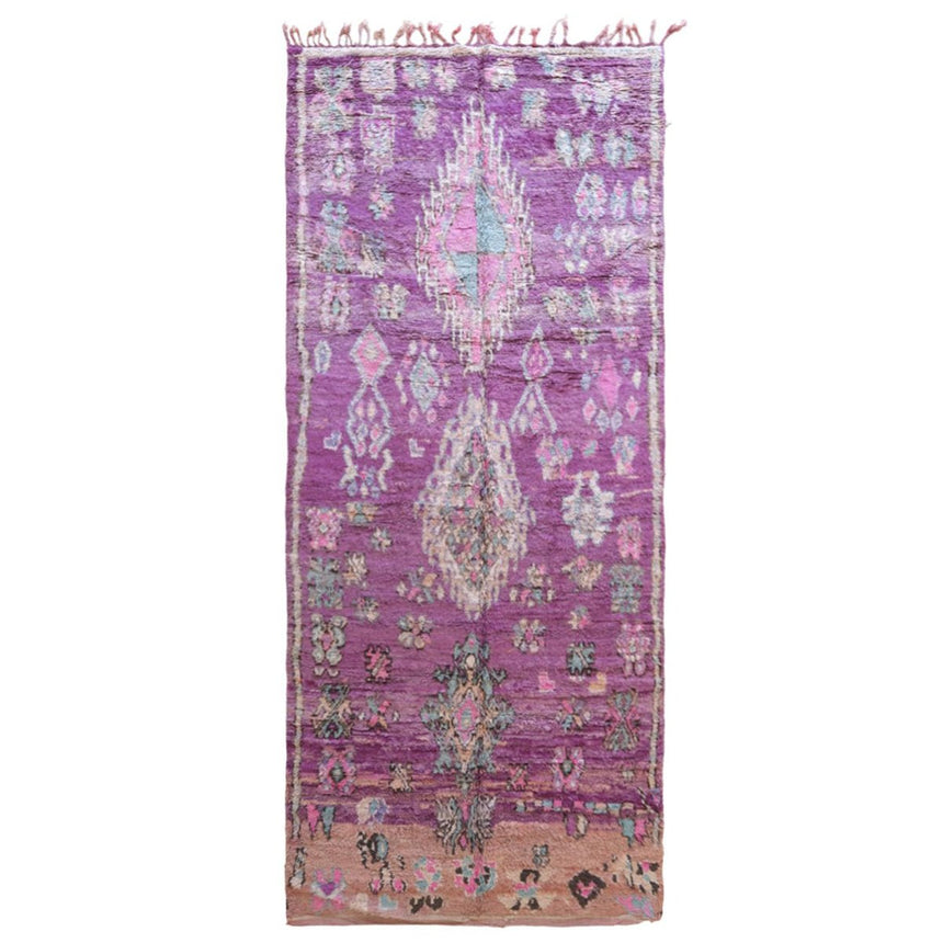 Tapis Berbere marocain pure laine 358 x 146 cm - AFKliving