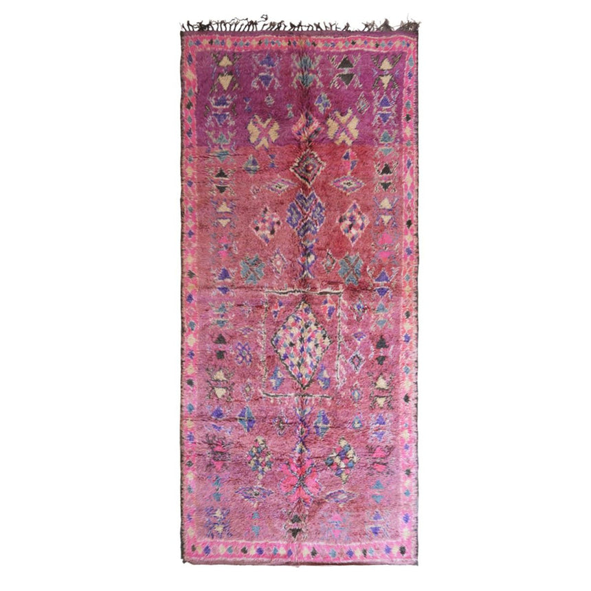 Tapis Berbere marocain pure laine 382 x 160 cm - AFKliving