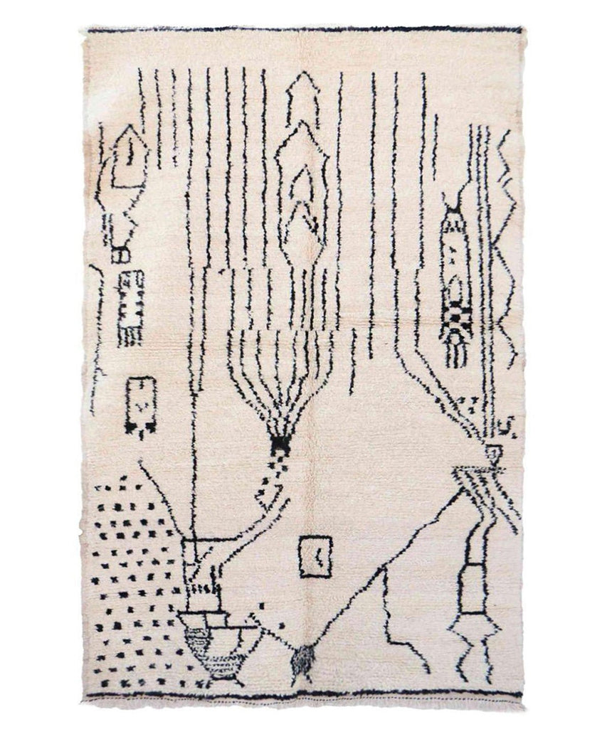 Tapis berbère marocain pure laine - tapis sur mesure - AFKliving