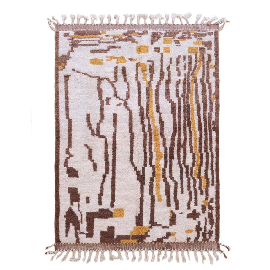 Tapis berbère original au style contemporain en laine 185 x 256 cm - AFKliving