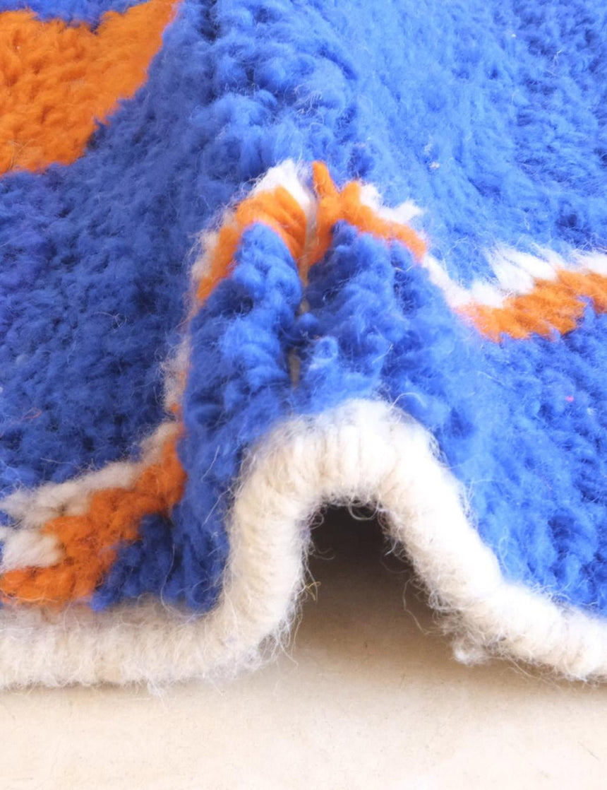 Tapis berbère original au style graphique en laine 155 x 248 cm - AFKliving