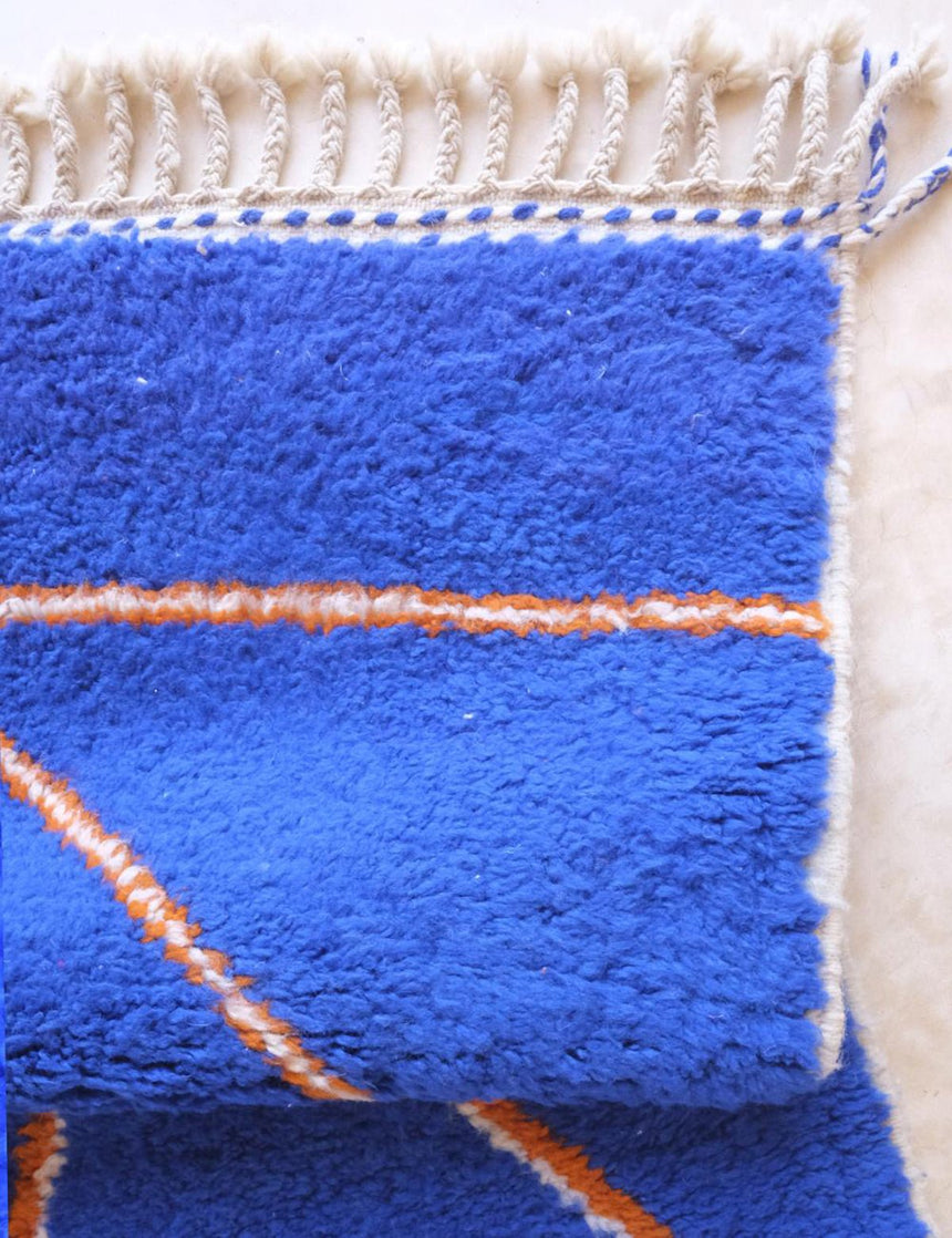 Tapis berbère original au style graphique en laine 155 x 248 cm - AFKliving