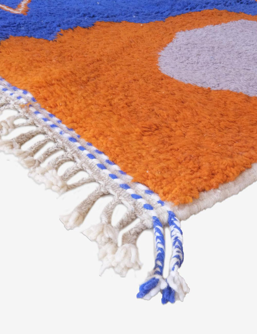 Tapis berbère original au style graphique en laine 155 x 248 cm - AFKliving