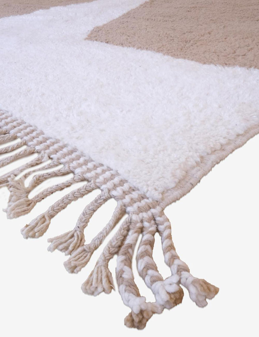 Tapis berbère original au style minimaliste en laine 248 x 350 cm - AFKliving