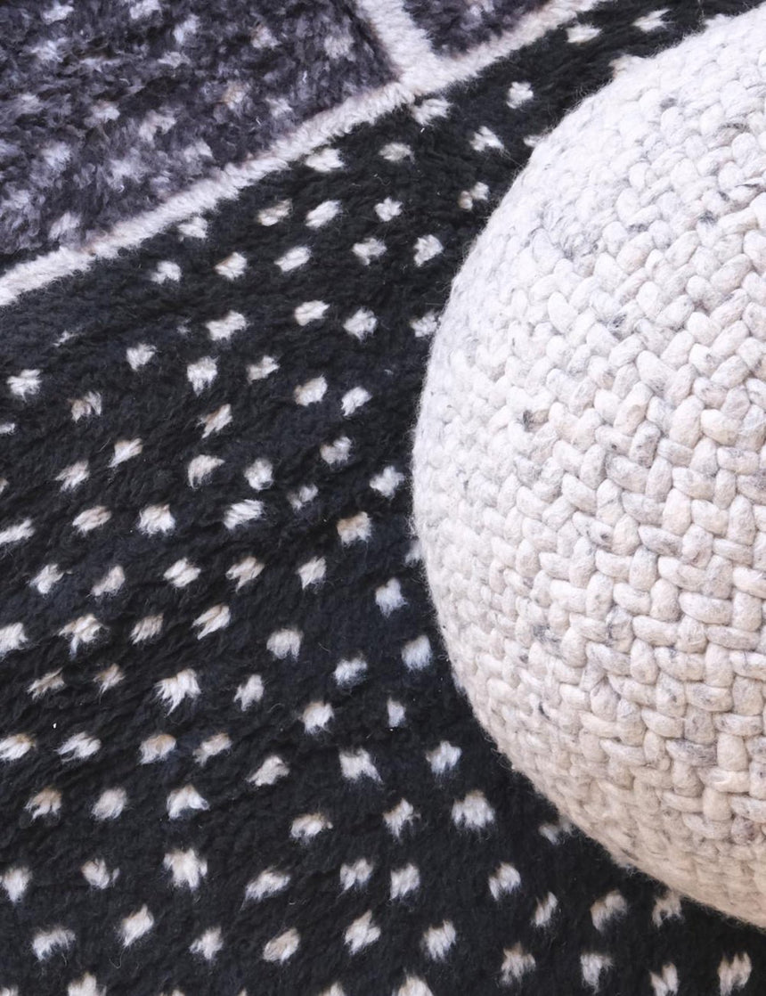 Tapis berbère original et design en laine 191 x 211 cm - AFKliving