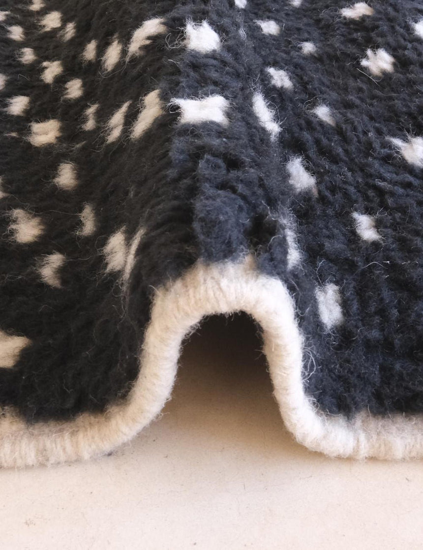 Tapis berbère original et design en laine 191 x 211 cm - AFKliving