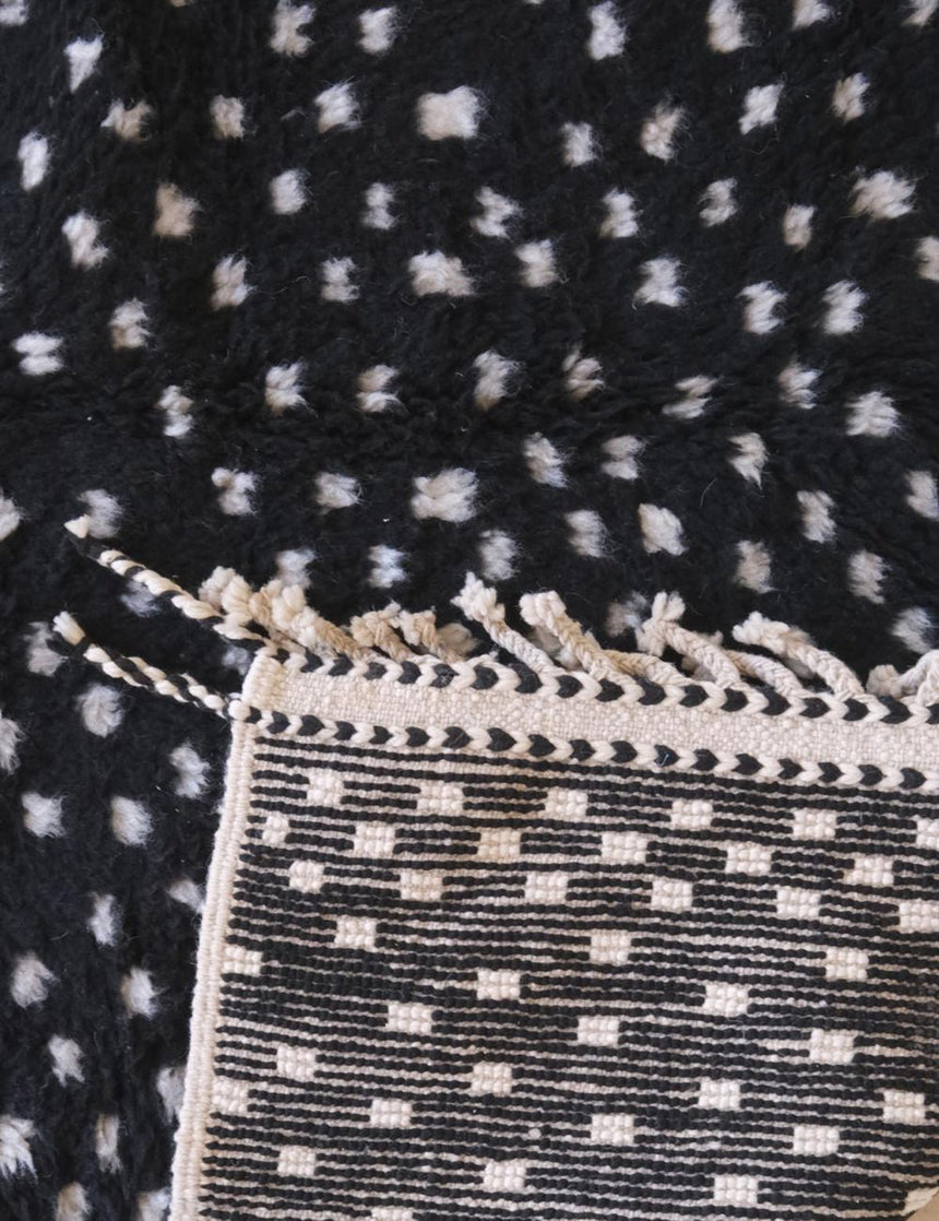 Tapis berbère original et design en laine 191 x 211 cm - AFKliving