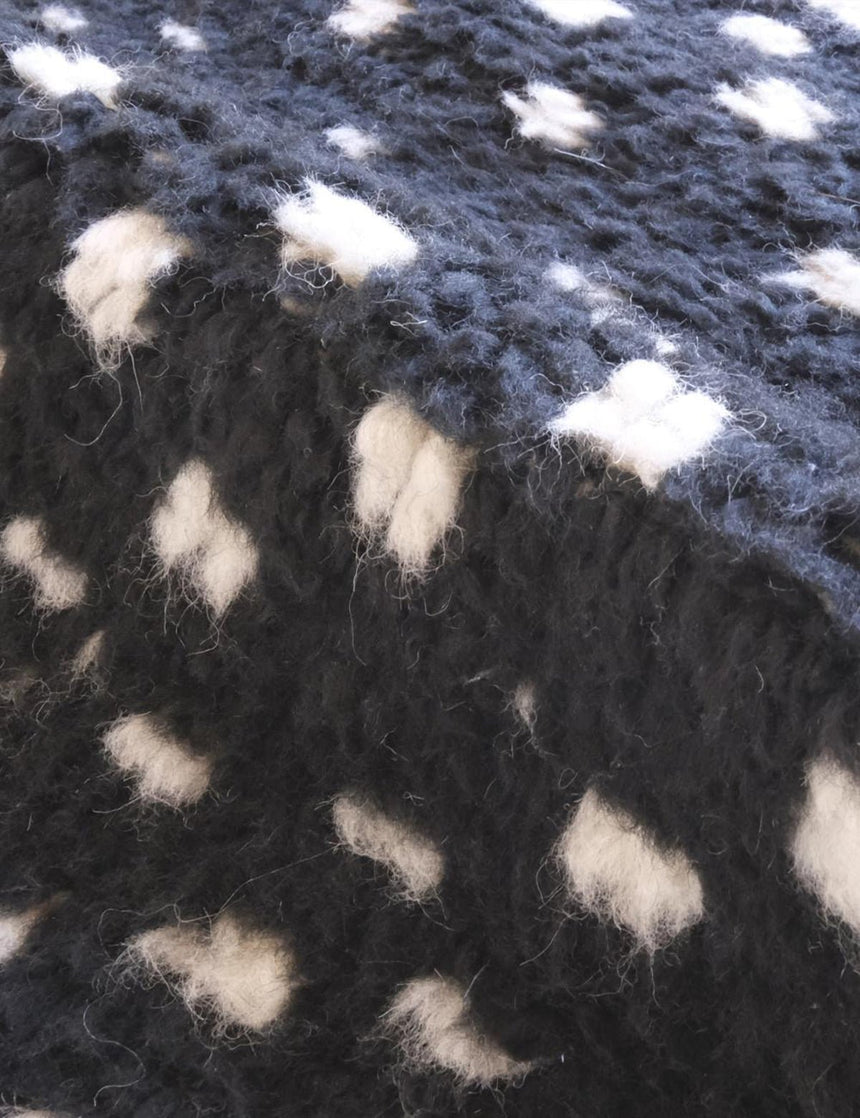 Tapis berbère original et design en laine 191 x 211 cm - AFKliving