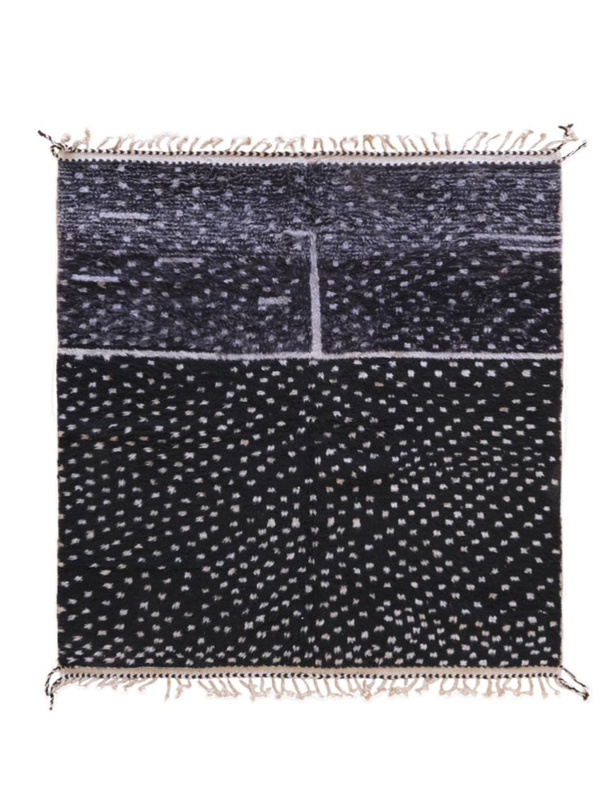 Tapis berbère original et design en laine 191 x 211 cm - AFKliving