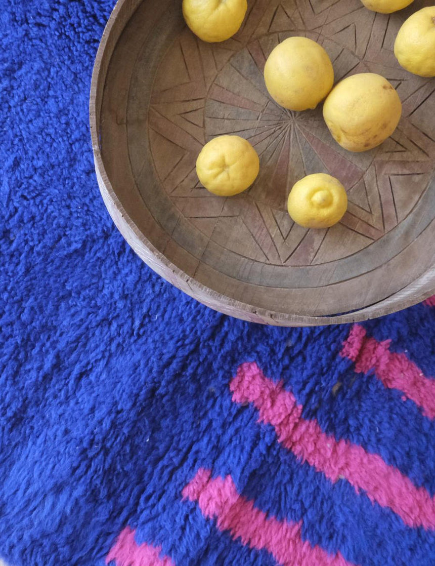 Tapis berbère original et graphique en laine 133 x 238 cm - AFKliving