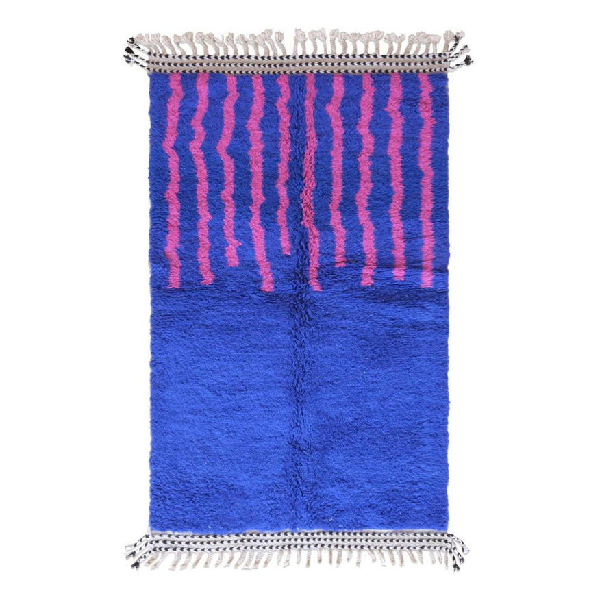 Tapis berbère original et graphique en laine 133 x 238 cm - AFKliving