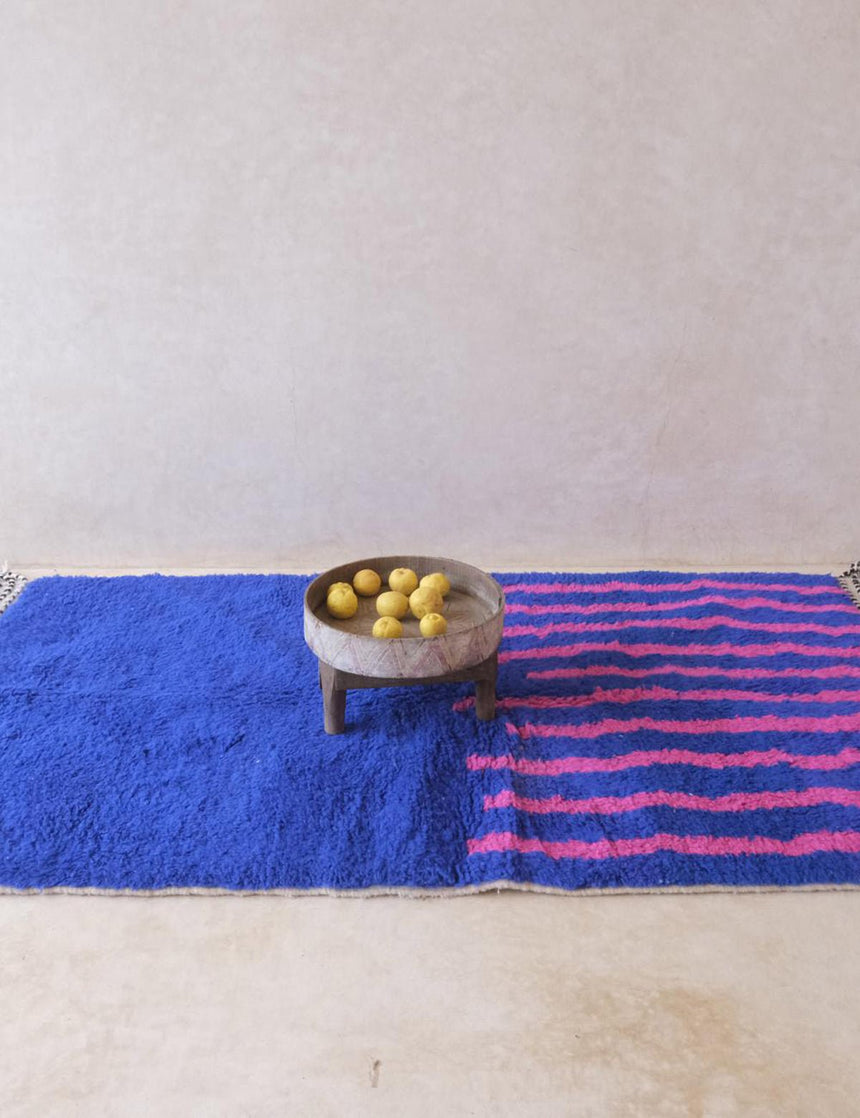 Tapis berbère original et graphique en laine 133 x 238 cm - AFKliving