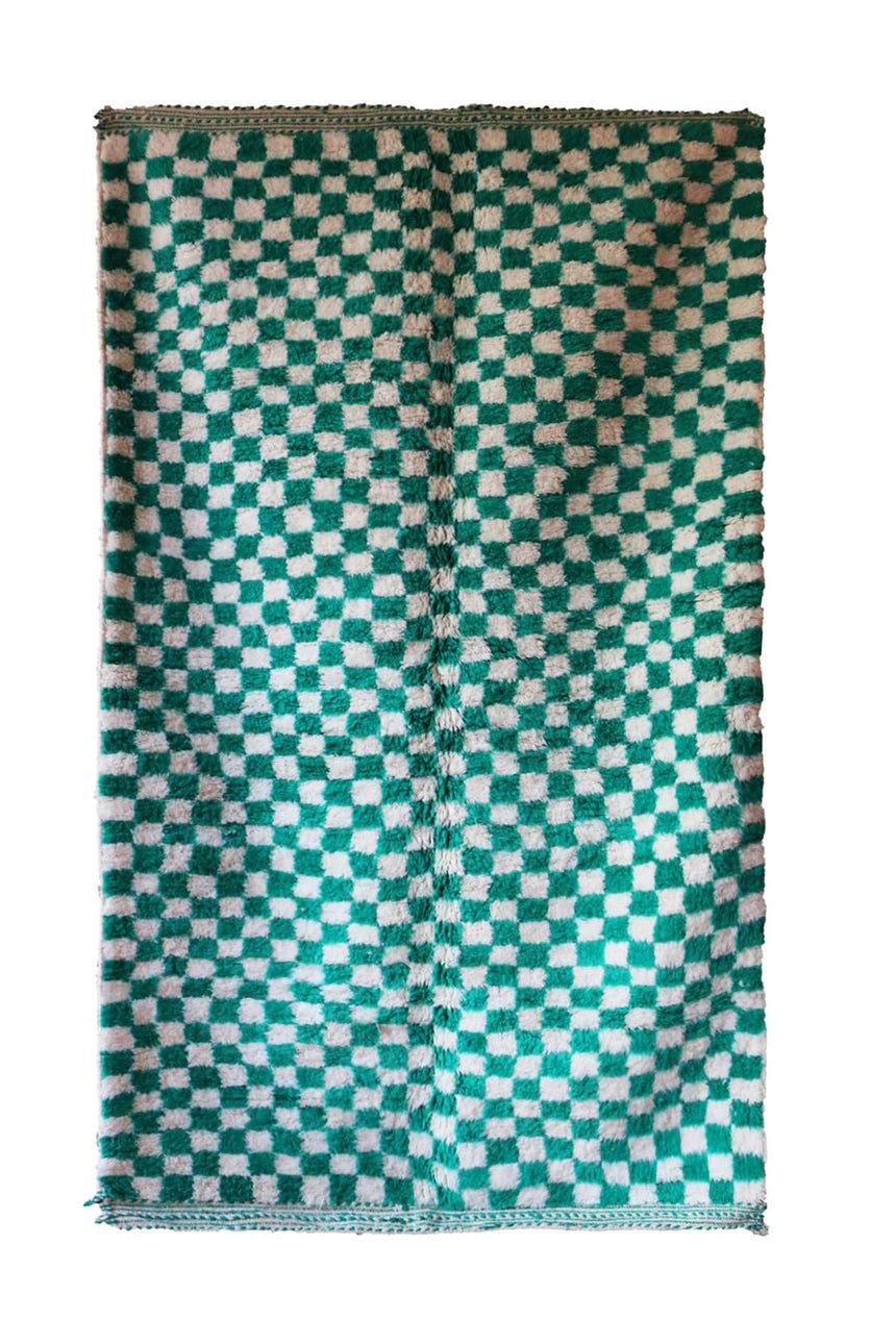 Tapis Berbere pure laine à damier 166 x 269 cm - AFKliving