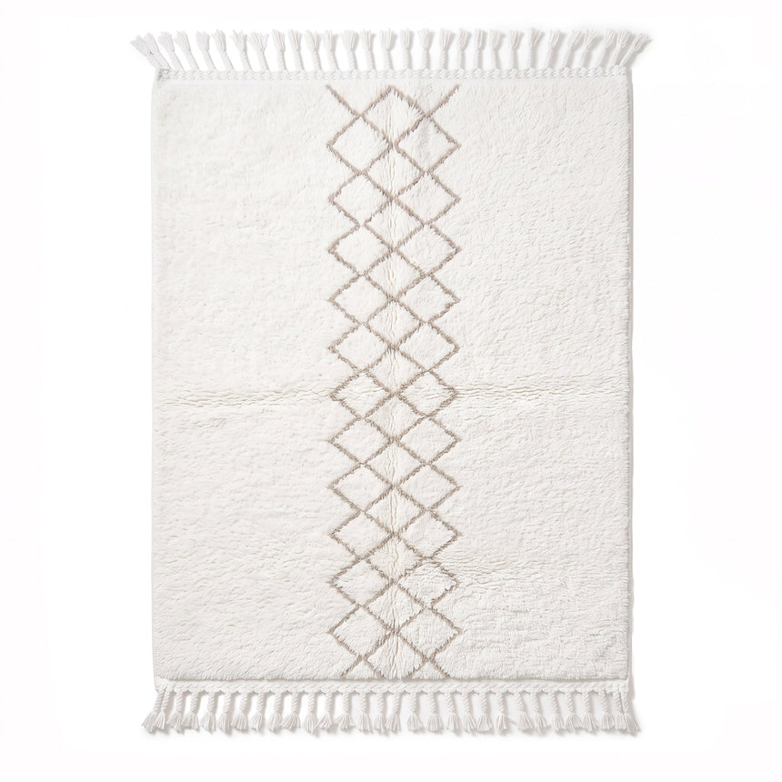 Tapis berbère sobre et chaleureux noué main en laine - AFKliving