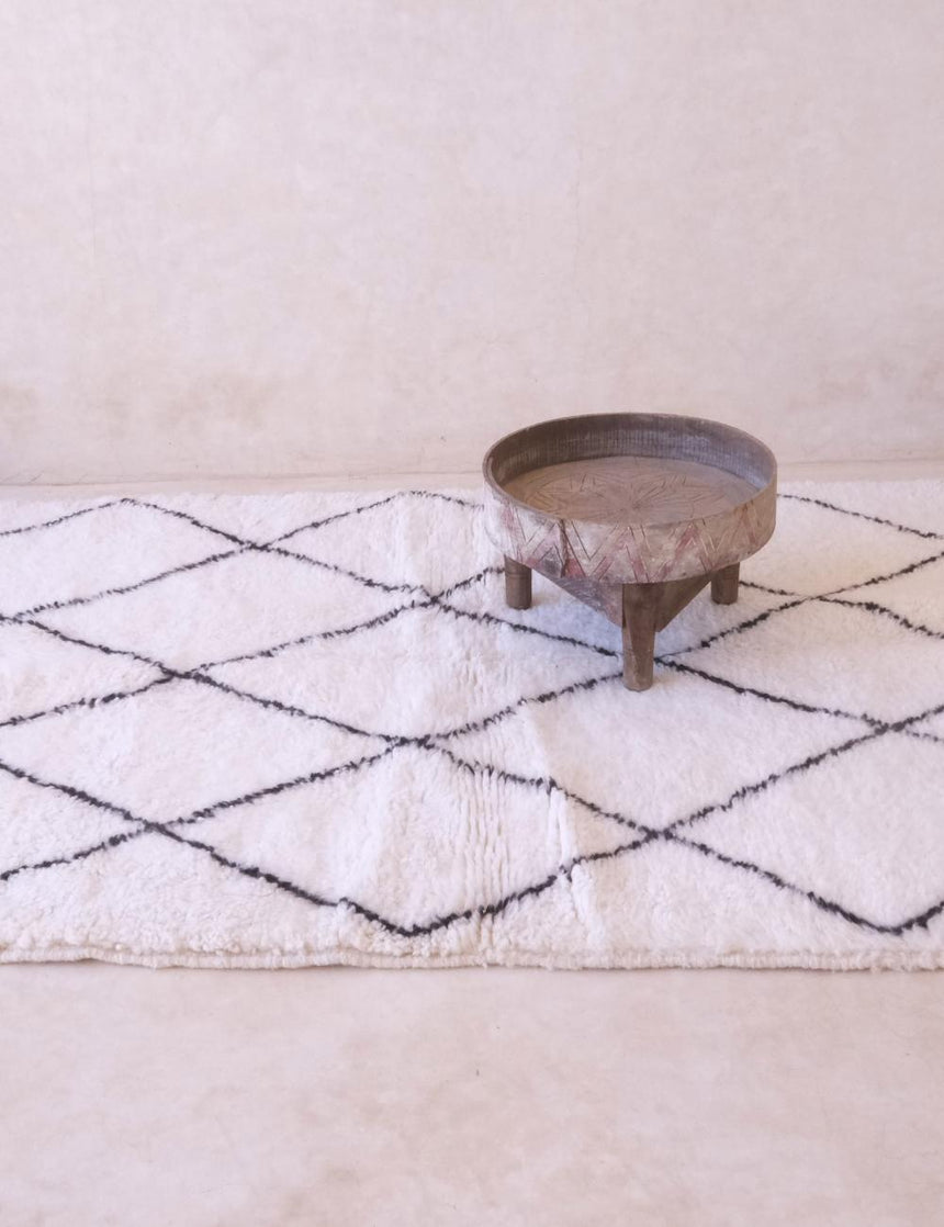 Tapis berbère tissé artisanalement au Maroc en laine 133 x 181 cm - AFKliving