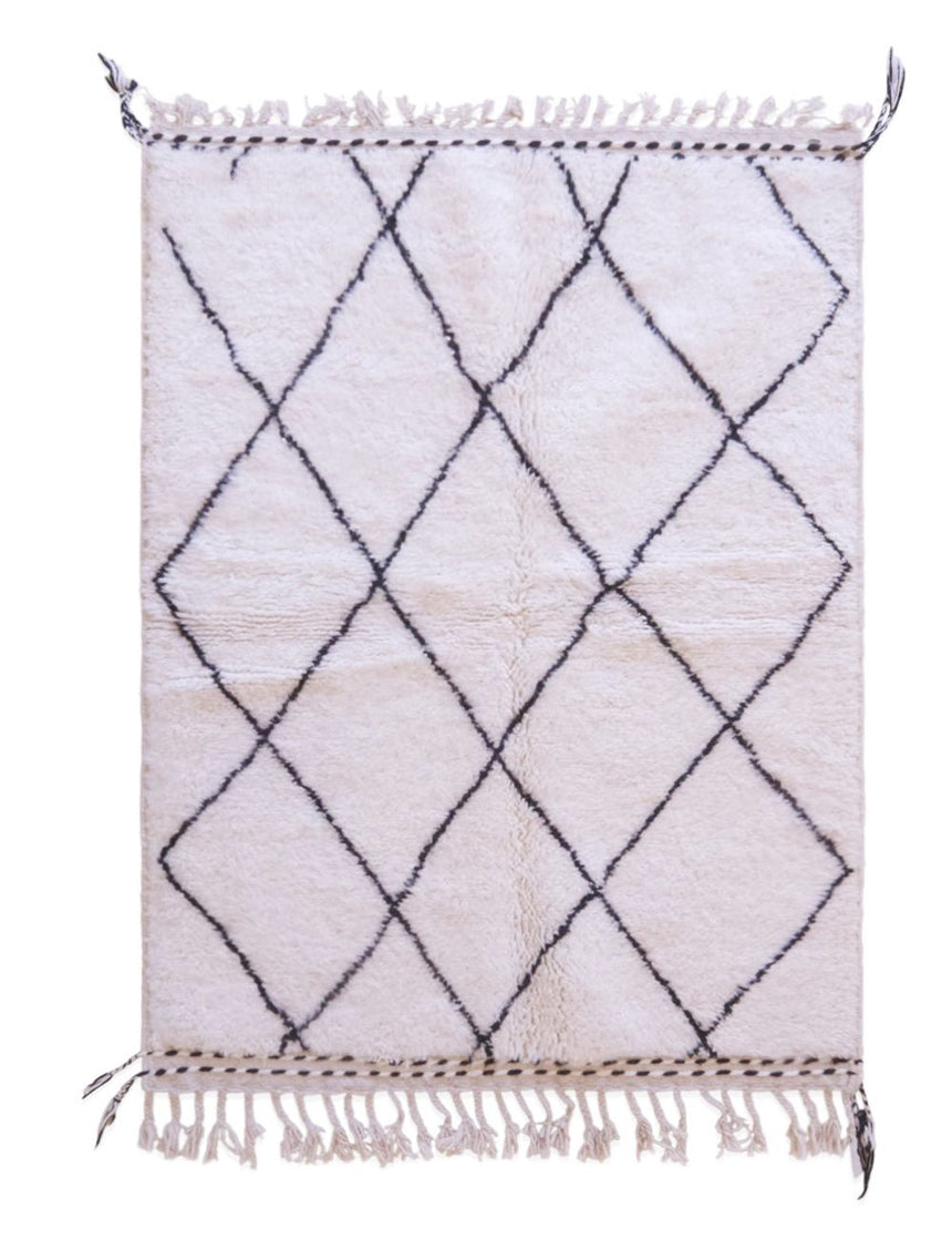 Tapis berbère tissé artisanalement au Maroc en laine 133 x 181 cm - AFKliving