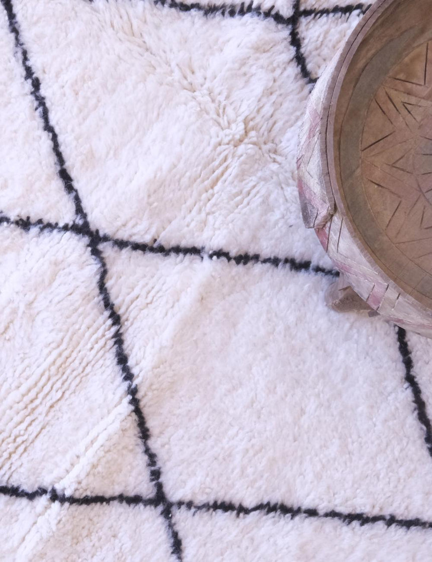 Tapis berbère tissé artisanalement au Maroc en laine 133 x 181 cm - AFKliving