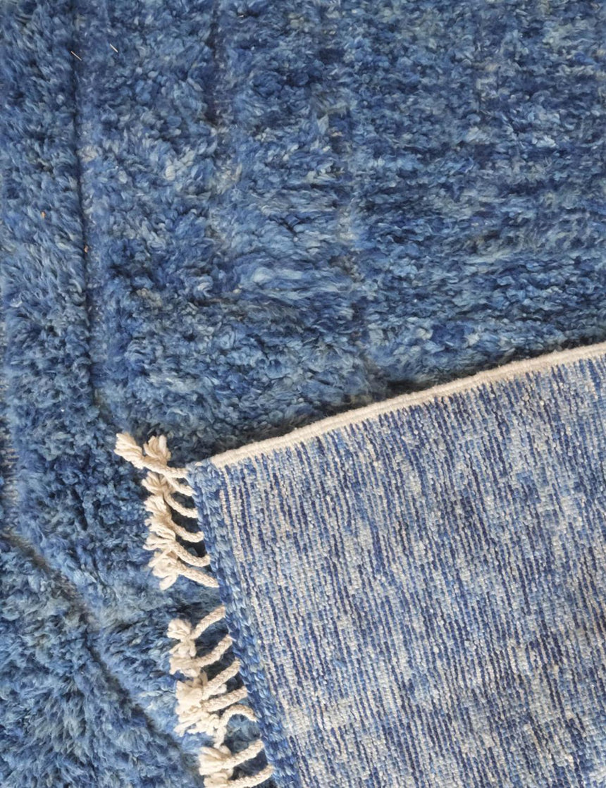 Tapis berbère tissé artisanalement noué main laine 246 x 342 cm - AFKliving