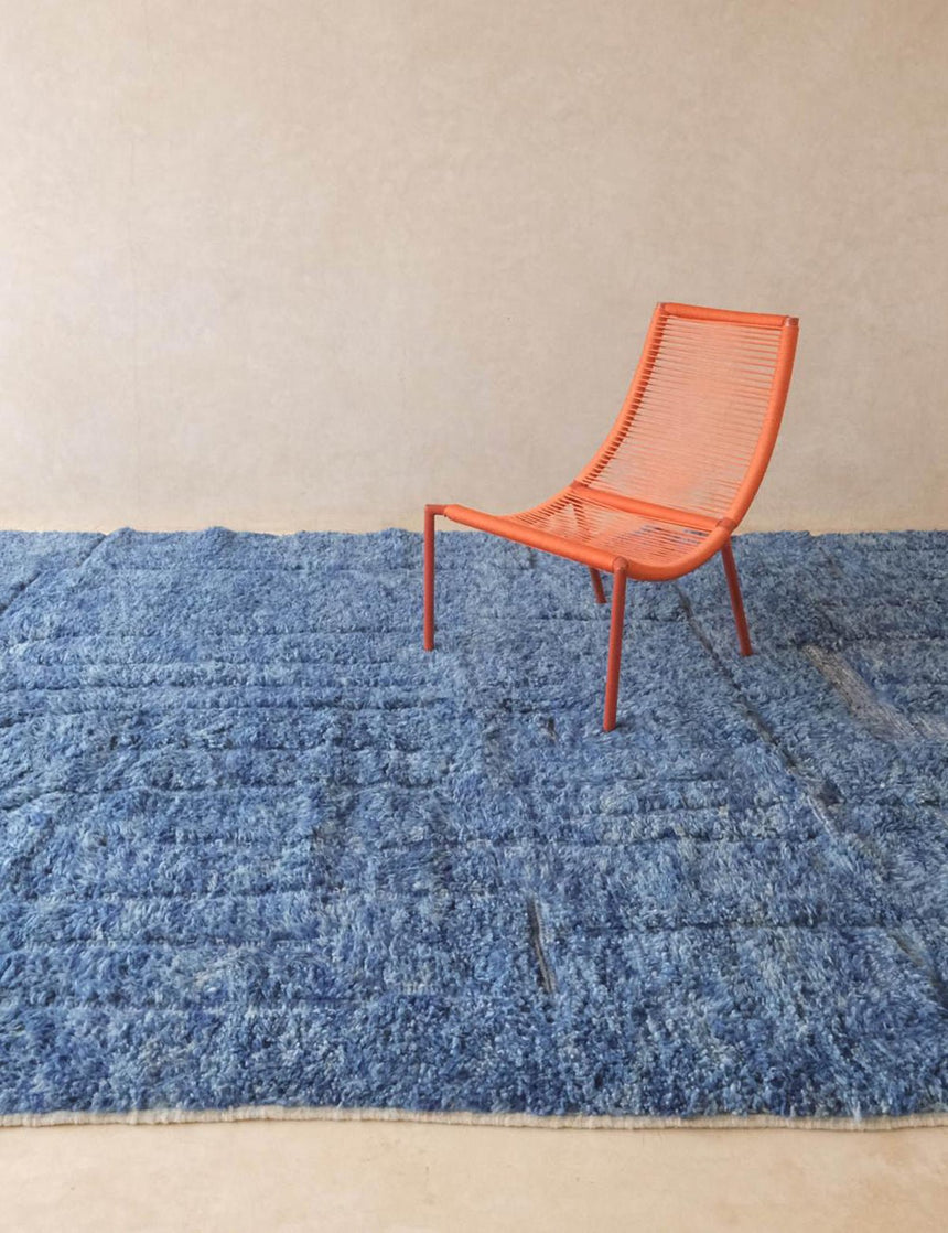 Tapis berbère tissé artisanalement noué main laine 246 x 342 cm - AFKliving