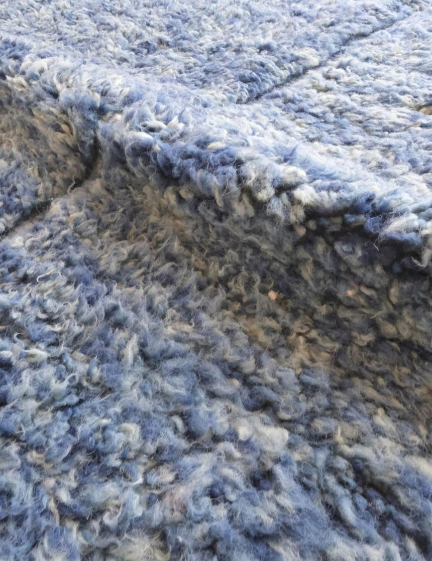 Tapis berbère tissé artisanalement noué main laine 246 x 342 cm - AFKliving