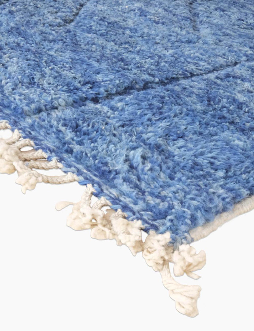 Tapis berbère tissé artisanalement noué main laine 246 x 342 cm - AFKliving