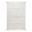 Tapis berbère uni à motifs sculptés pure laine - AFKliving