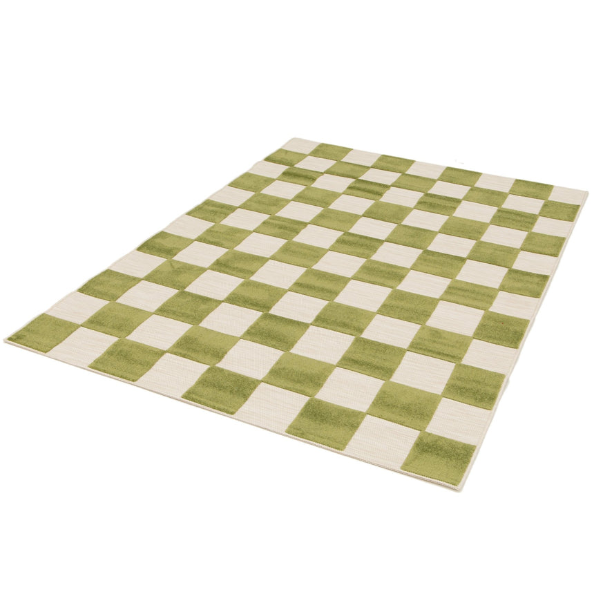 Tapis bicolore avec effet sculpté PETITS CARREAUX - AFKliving