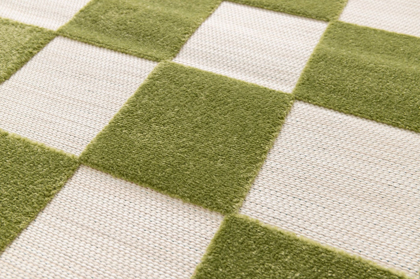 Tapis bicolore avec effet sculpté PETITS CARREAUX - AFKliving