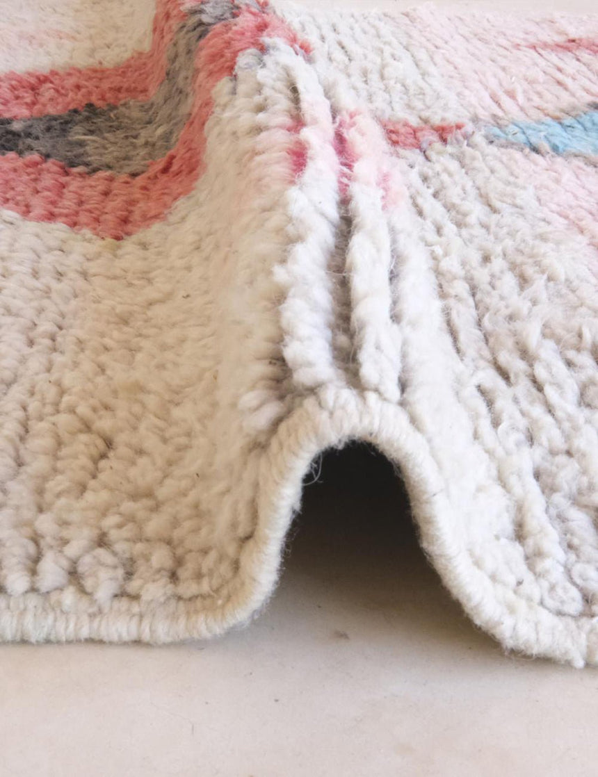 Tapis de couloir berbère Boujaad coloré 89 x 492 cm - AFKliving