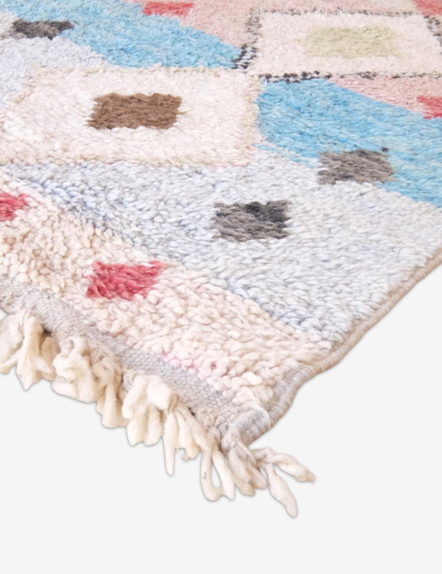 Tapis de couloir berbère Boujaad coloré 89 x 492 cm - AFKliving