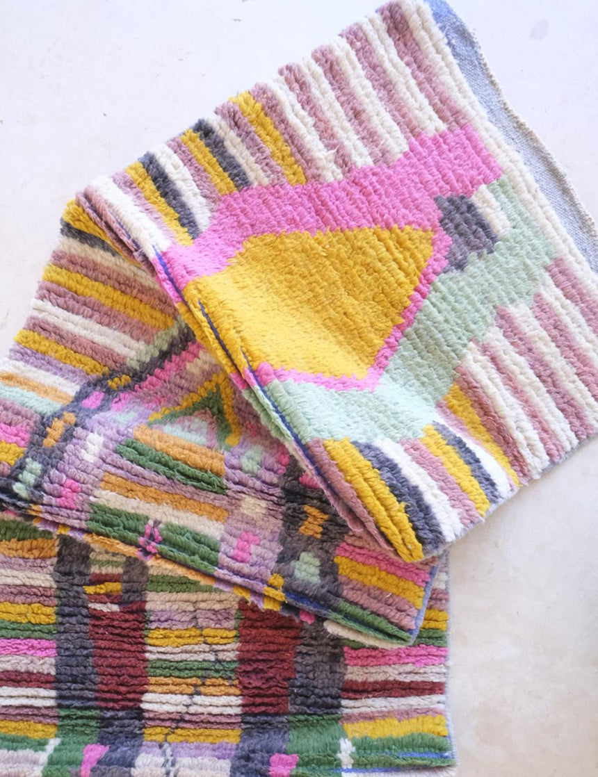 Berber contemporary wool hallway rug 72 x 355 cm - AFKliving
